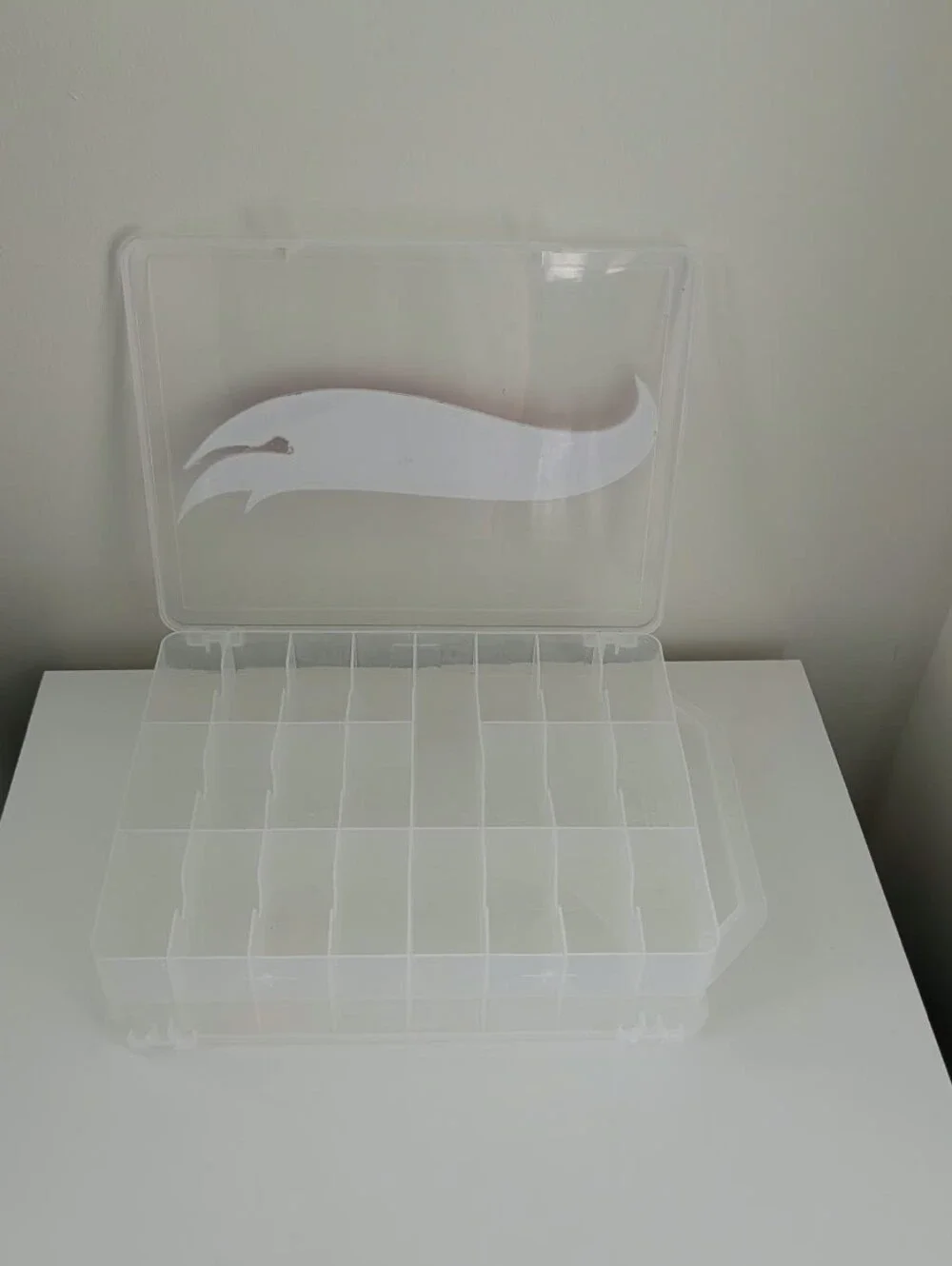 Clear Storage Case with Custom 3D-Printed Hot Wheels Emblem